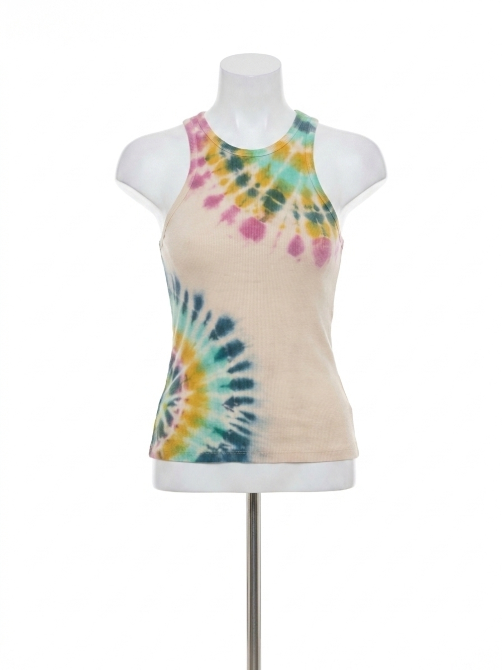 NEW YOUNG FABULOUS & BROKE iggy tank in teal whirly pop
